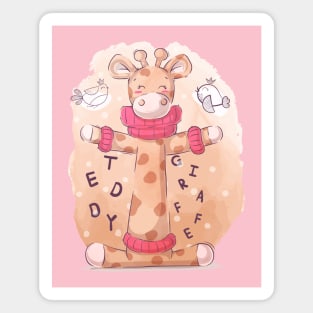 giraffe teddy Magnet